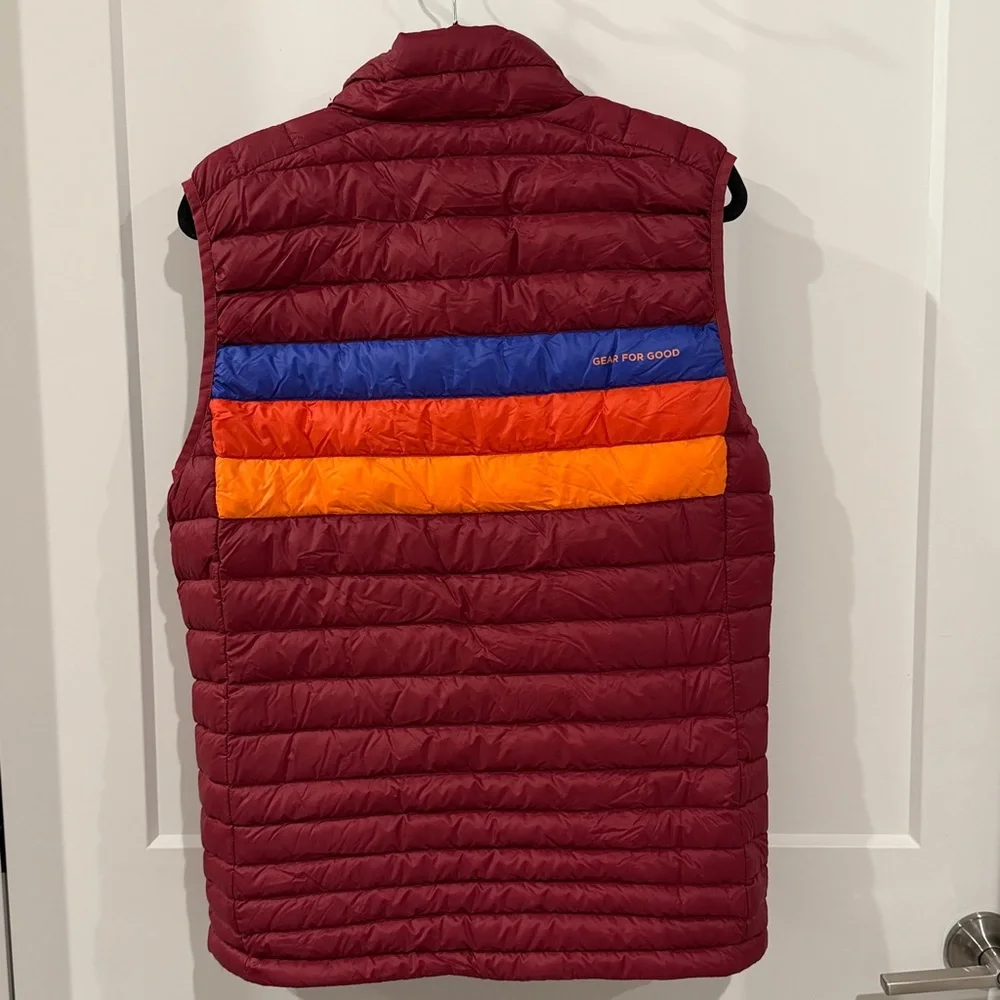 NWT Cotopaxi Burgundy Men’s Striped Vest Large - Picture 2 of 11